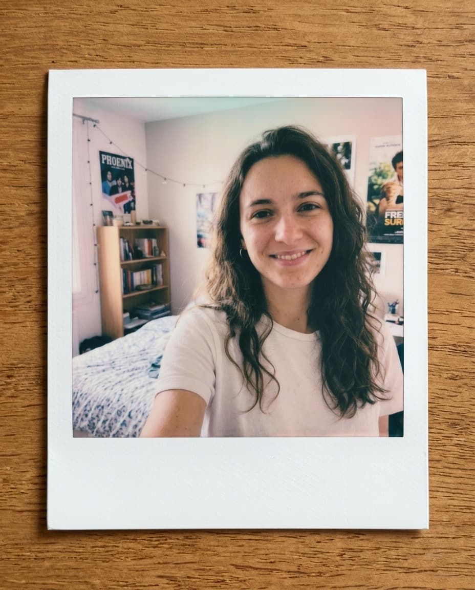 Même selfie en style Instantané